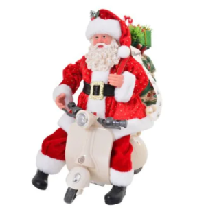 SANTA WITH SCOOTER CLASSIC