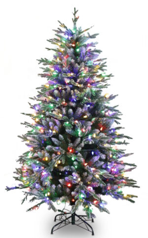 MIX TREE WITH WHITE & C5 MULTI FUNCTION LIGHTS WARM WHITE OR MULTI COLOUR 240CM